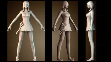 3D model Stylized Female Figure (STL)