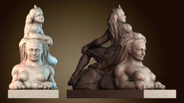 3D мадэль Встреча Венеры и сфинкса (STL)