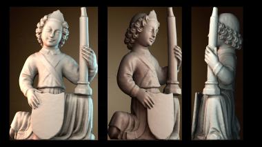 3D мадэль Коленопреклоненный ангел (STL)