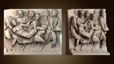 3D мадэль Фрагмент саркофага из мрамора (STL)