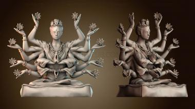3D model Statue with a thousand hands (STL)