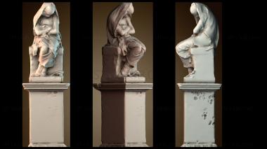 3D model Young girl at rest (STL)