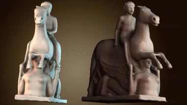 3D model Horse Held by Sphinx At The Muzeo Nazionale Della Magna Grecia, Italy (STL)