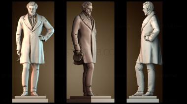 3D мадэль Статуя Роберта Стивенсона на вокзале Юстон, Лондон (STL)