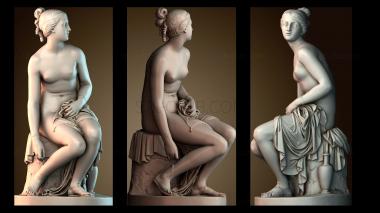 3D модель «Нимфа, развязывающая сандалию» в Королевской академии художеств, Лондон (STL)