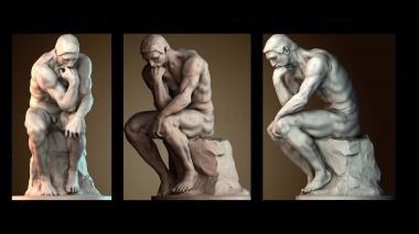 3D мадэль «Мыслитель» в Музее Родена, Франция (STL)