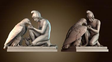 3D model Ganymede with Jupiters Eagle (STL)