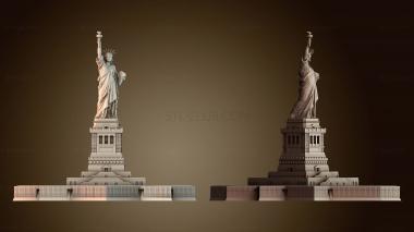 3D модель Статуя Свободы (с основанием) (STL)