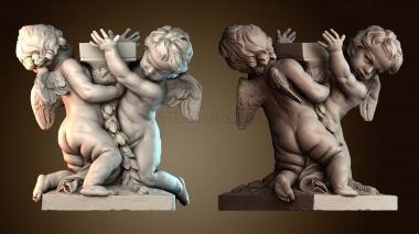 3D модель Путти, несущий фонарь (STL)