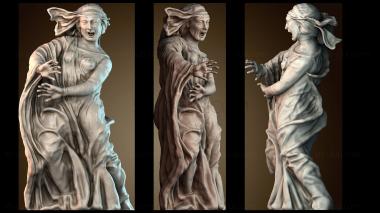 3D модель Мария Клеопова из «Оплакивания мертвого Христа» (STL)