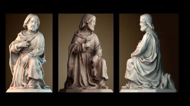 3D мадэль Мария и Иосиф из картины «Святое семейство» (STL)