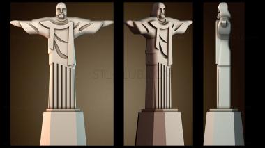 3D мадэль Христос Искупитель — Рио де Жанейро, Бразилия (STL)