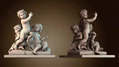 3D модель Группа путти в венском Бурггартене (STL)