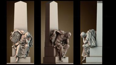 3D мадэль Могила чести Леопольда Карла Мюллера и Августа фон Петтенкофена (STL)