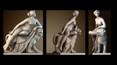 3D model Ariadne on the panther (STL)