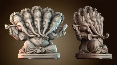 3D мадэль Панчмукхи Ганеша (STL)