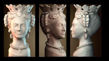 3D модель Женский сицилийский Теста Ди Моро (STL)