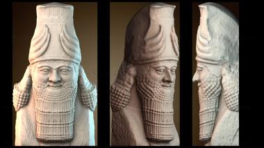3D model Assyrian head (STL)