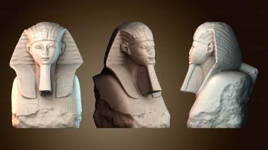 3D мадэль Голова и плечи сфинкса (STL)