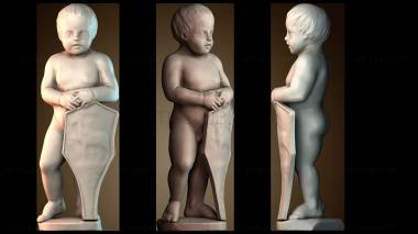 3D модель Путти держит герб (STL)