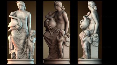 3D модель Леда и лебедь (STL)