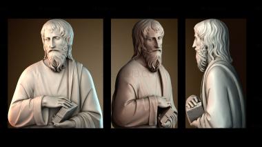 3D модель Святой с книгой (STL)