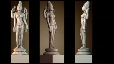 3D мадэль Деви держит кувшин с водой и книгу (STL)