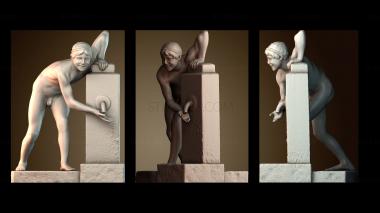 3D мадэль Дети у фонтана (STL)