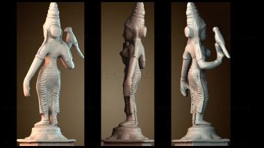 3D мадэль Минакши — богиня воительница с рыбьими глазами (STL)