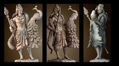 3D модель Сканда сын Шивы (STL)