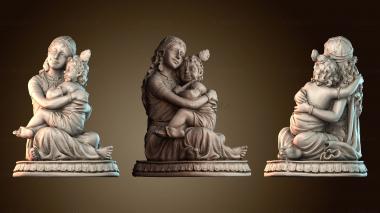 3D модель Яшода с Кришной (STL)