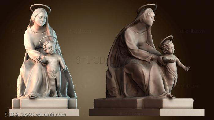 Статуи античные и исторические Mother and child