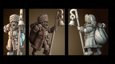 3D модель Полурослик Санта (STL)