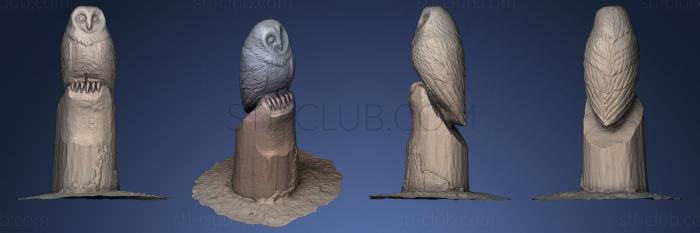 3D model Britains Most Famous Tawny Owl Mabel (STL)