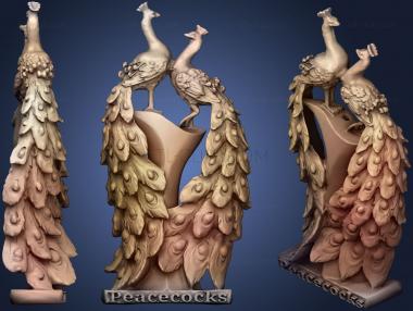 3D model Peacocks Ornament Aka Peacecocks (STL)