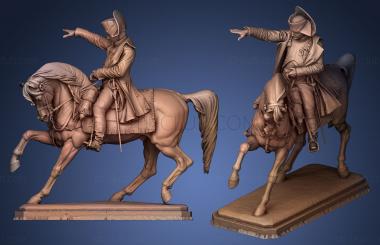 3D модель Бронзовая статуя Наполеона в Шербуре (STL)
