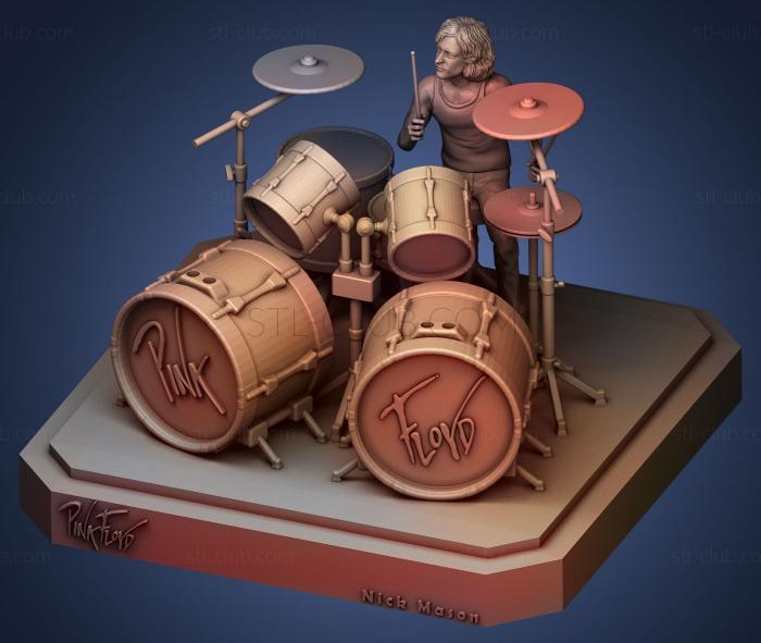 3D model Nick Mason pink floyd (STL)