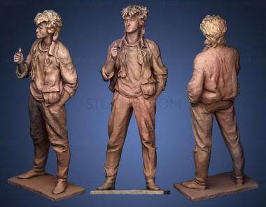 3D model viktor tsoi monument in almaty (STL)