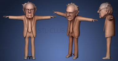 3D model Bernie with bird animation (STL)