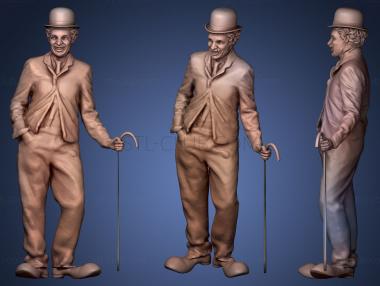 3D model Charlie Chaplin Standing (STL)