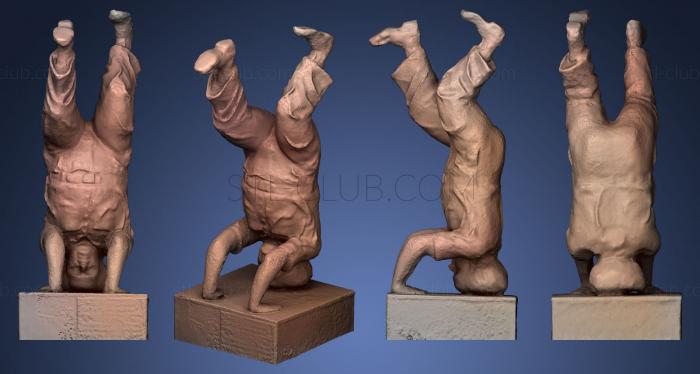 David Ben Gurion Headstand Sculpture