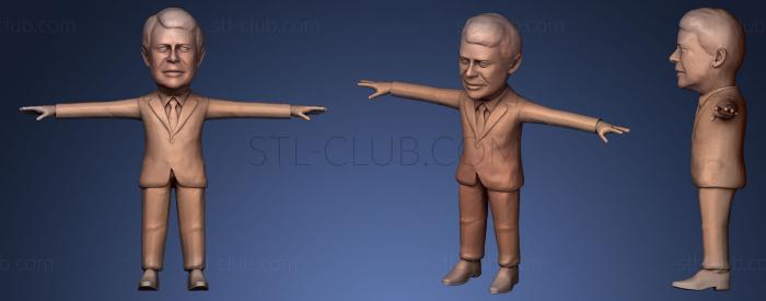 3D model Jimmy Carter caricature (STL)