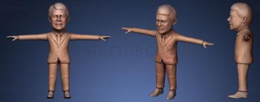 3D model Jimmy Carter caricature (STL)