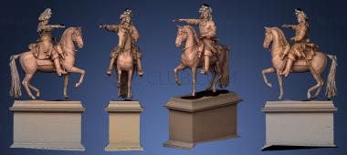 3D model Louis XIV in place darmes of Versailles (STL)