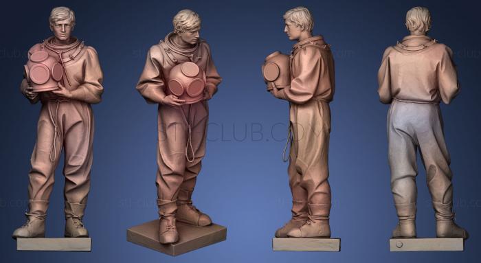 3D model Sponge Diver Memorial Statue (STL)