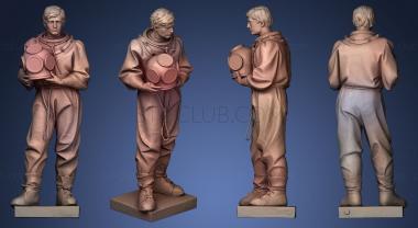 3D мадэль Мемориальная статуя Губчатого дайвера (STL)