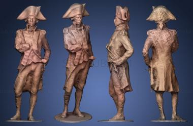 3D мадэль Статуя Горацио Нельсона Гринвич Лондон Великобритания (STL)