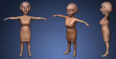 3D model Theresa May caricature (STL)