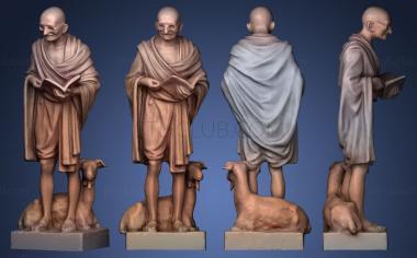 3D модель Ганди с козой Делийский музей Ганди (STL)