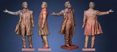 3D модель Александр Сергеевич Пушкин (STL)